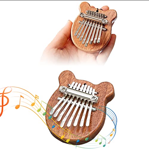 Mini Kalimba 8 Teclas Pulgar Una Pieza Percusión De Dedos De Marimba Mini Piano Kalimba Este Elegante Piano Kalimba Es Adecuado Como Regalo Sorpresa Para Sus Hijos y Amigos Amantes De La Música Cover