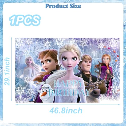 Fondo Fotográfico Banner Frozen para Fiesta Infantil 1Pcs miniatura 2