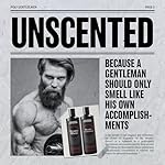 Polished Gentleman Beard Wash and Conditioner Set - Softens and Strengthens - Beard Shampoo with Growth Oil - Moisturizer & Beard Thickener - Tea Tree Unscented - Paraben-Free & Sulfate-Free (16oz) - Image 3