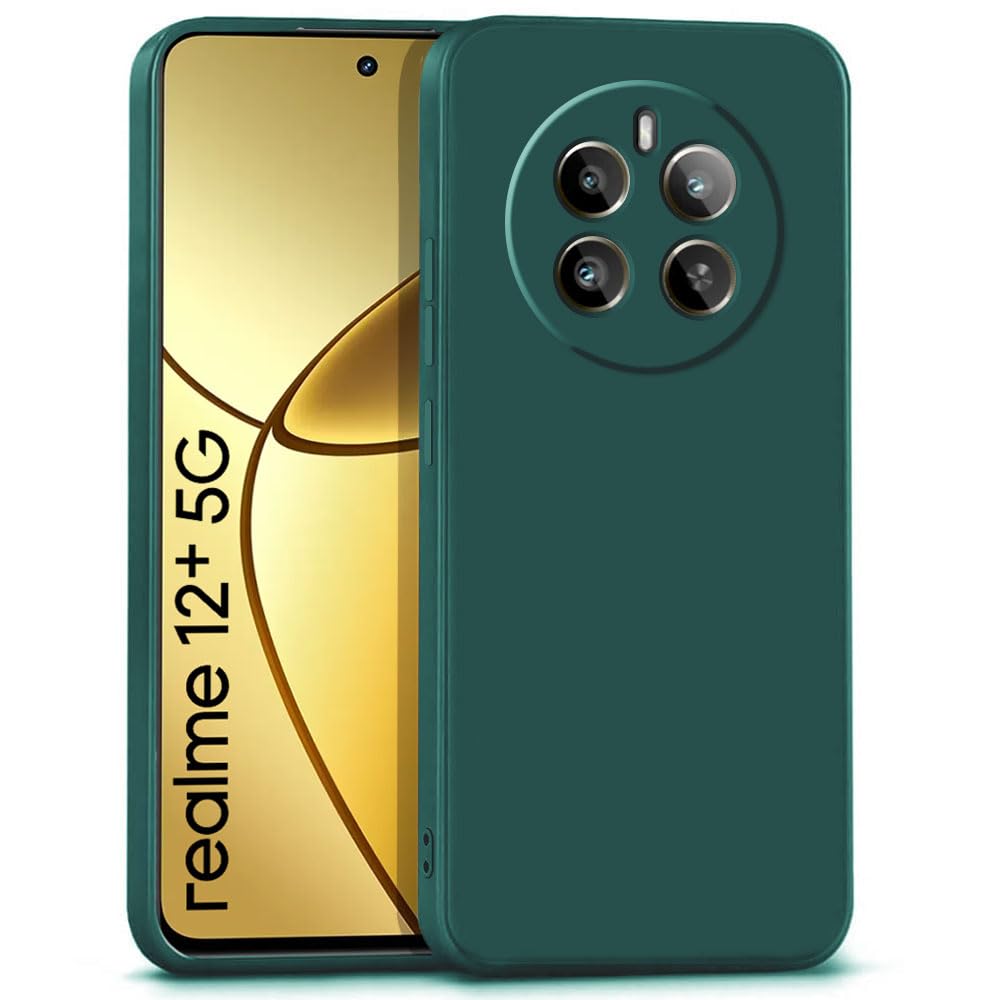 WOW IMAGINE Back Cover for Realme Narzo 70 | Narzo 70 Pro | 12 Plus | P1 5G | Slim Soft Rubberised Case | Inner Velvet Fabric Lining | Matte Silicone Flexible Mobile Case | Camera Protection - Green (B0CXF21JSX) Amazon Price History, Amazon Price Tracker