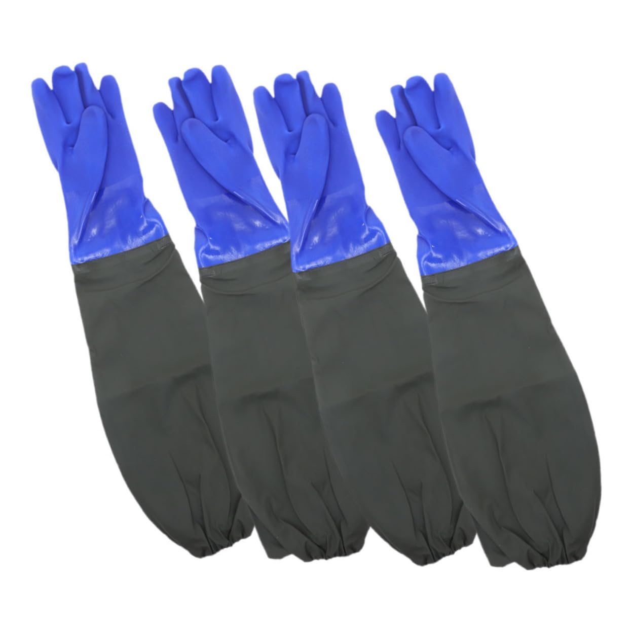 2pares Guantes Largos De Goma Codo Impermeables Para Limpieza De Cocina Guantes De Goma Para Lavar Platos Agua