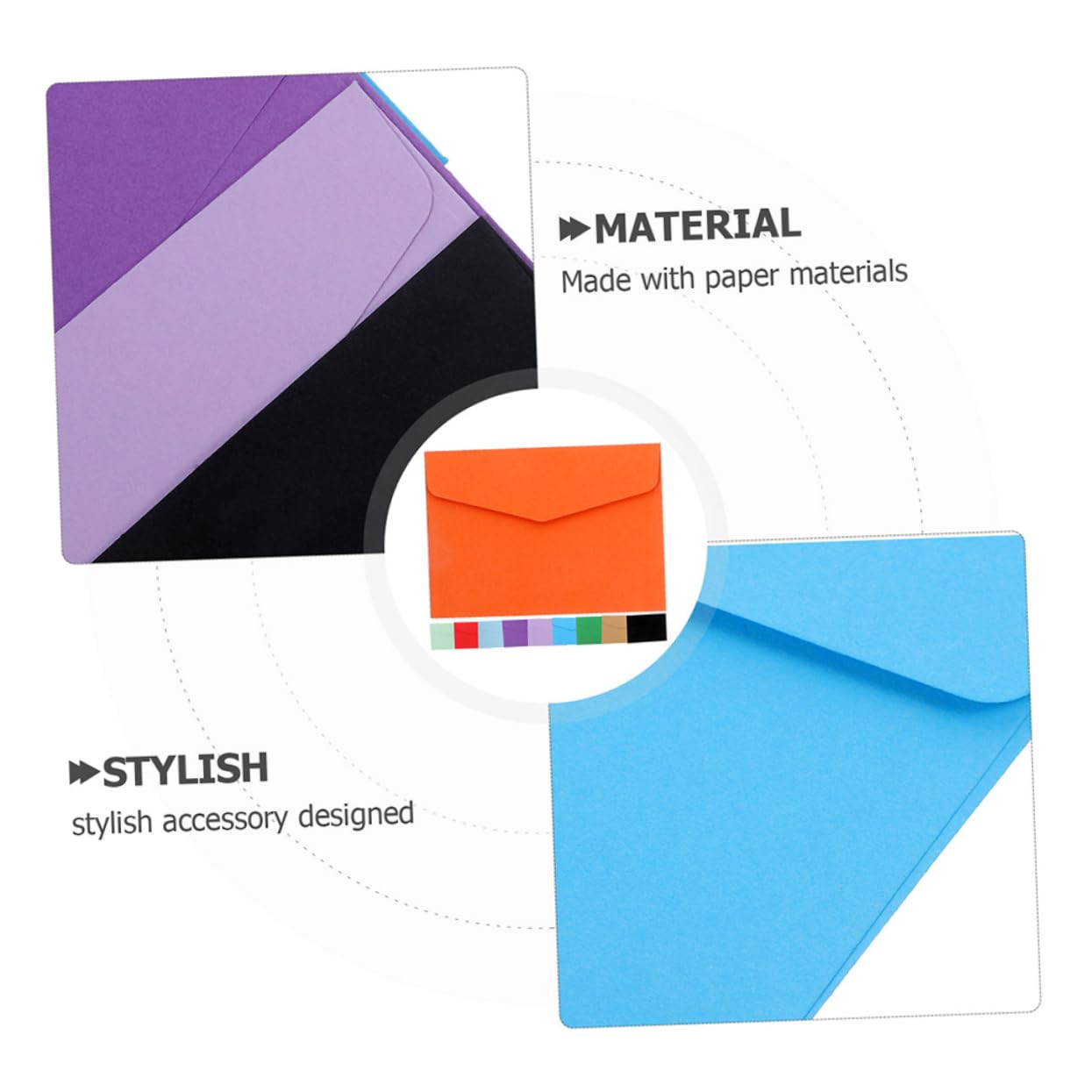 3sets Geld Umschläge Umschläge Blätter Notebook 70 Stücke * 3