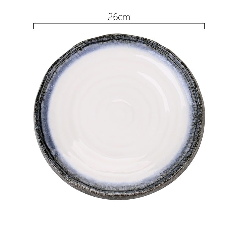 Talerz na przekąski Pojemniki na przekąski Japoński styl Ceramiczny talerz do sushi Kreatywna zastawa stołowa Talerz obiadowy Talerz na warzywa Płaski talerz Talerze deserowe Taler(C)