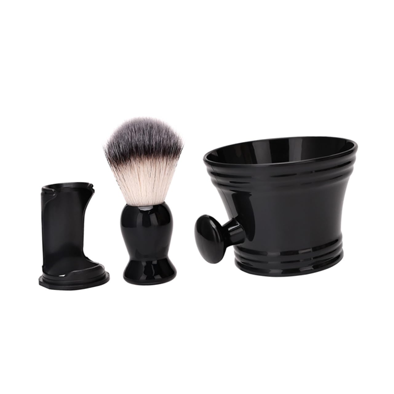 OSOLADY Beard Brush Set Shaving Brush Bowl Kit Men's Grooming Supplies Large Shave Bowl for Lather Stand Included
