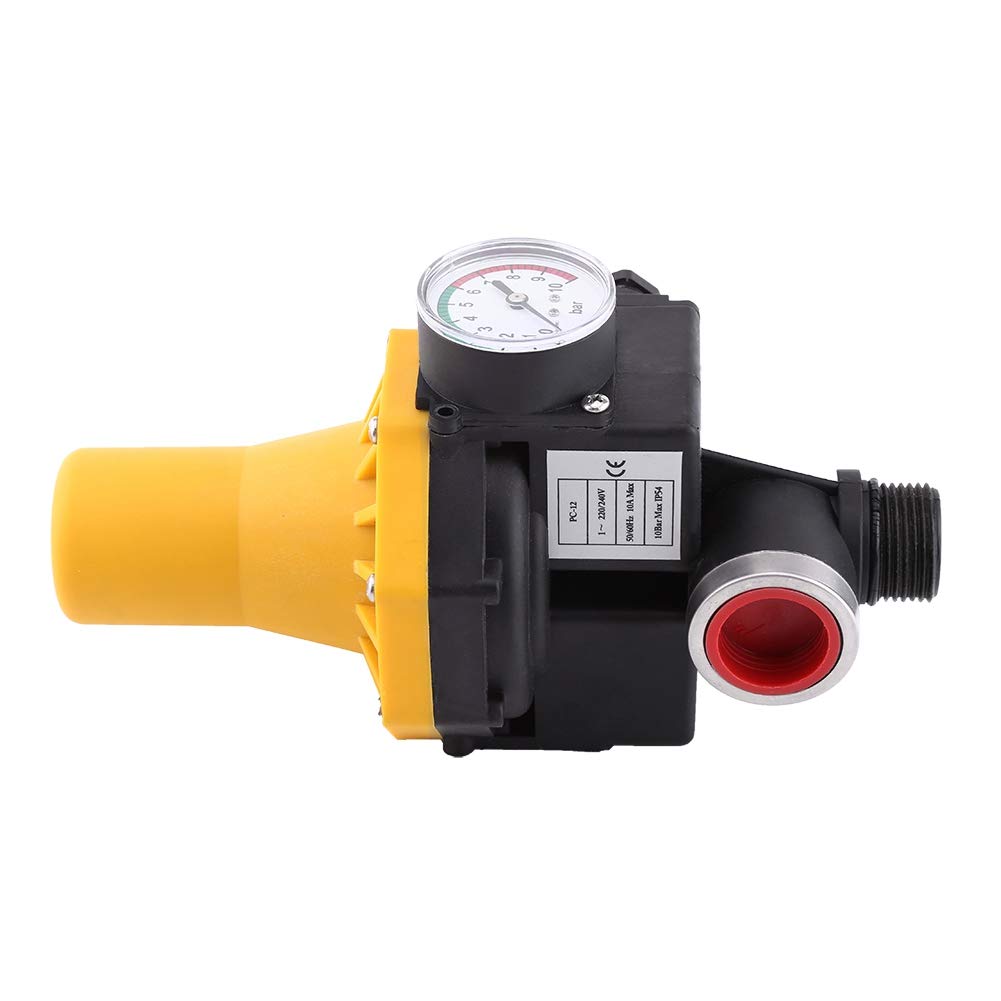 Ausla Interruptor de Presión 220V Control de Bomba Protección contra Funcionamiento en Seco, Mantiene Presión de Tubería Constante, Controla Varios Tipos de Bombas, Hogar, Jardín, Invernadero