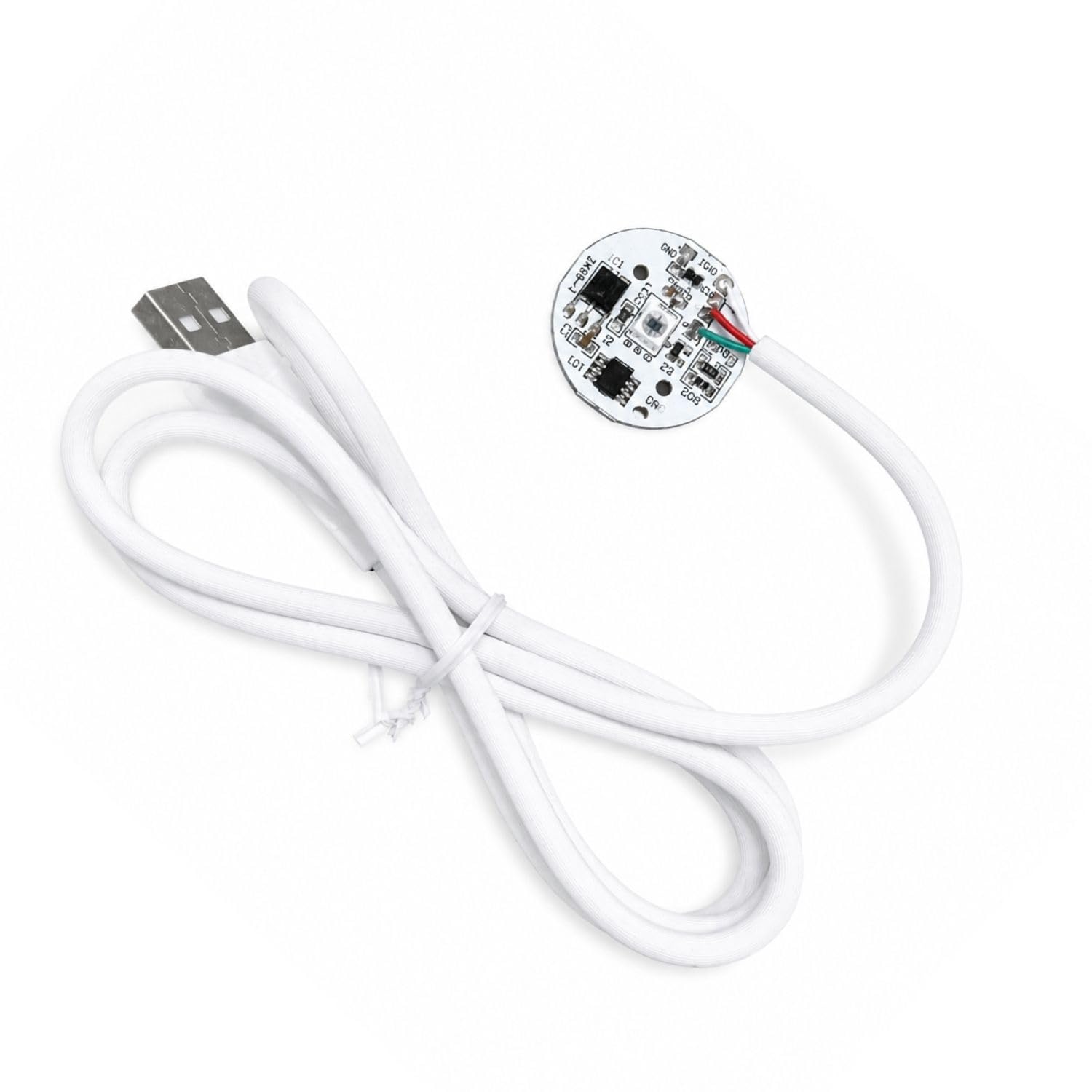 SNOOGG USB RGB LED Circle Module, 5V, Auto Color Changing, Circular PCB Board for DIY Moon Lamp, Voronoi Resin Jar Night Light, Plug and Play, Multipack (4)-image-4