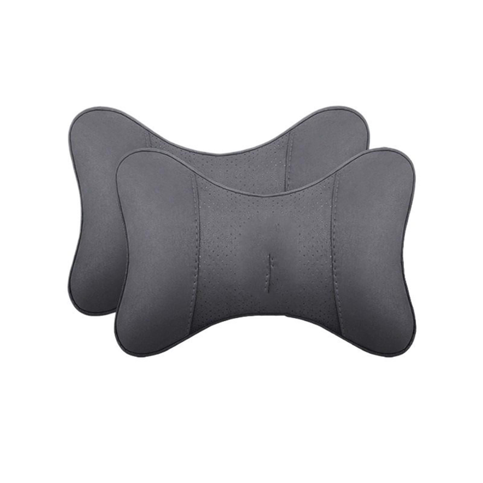 Cuscino Poggiatesta Auto Adatto per Tesla modello 2 pezzi Cuscini poggiatesta per seggiolino auto Supporto per collo Proteggi cuscino(2pc-grey)
