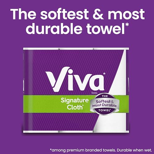 Viva Signature Cloth Paper Towels, 3 Double Rolls, 86 Sheets per Roll