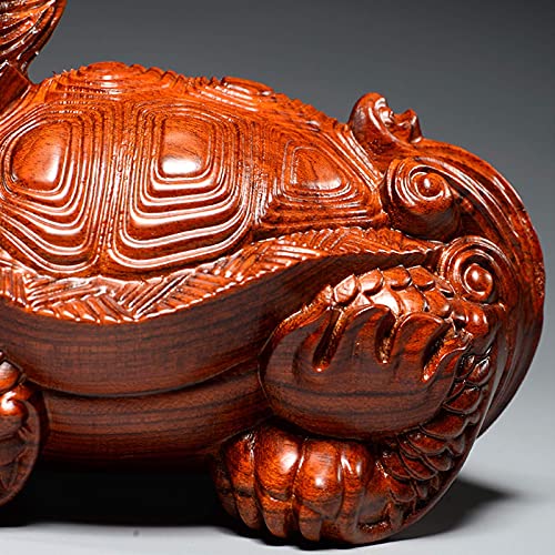 Dragon Tortue Feng Shui : statue dorée de prospérité pour décoration de table - 8