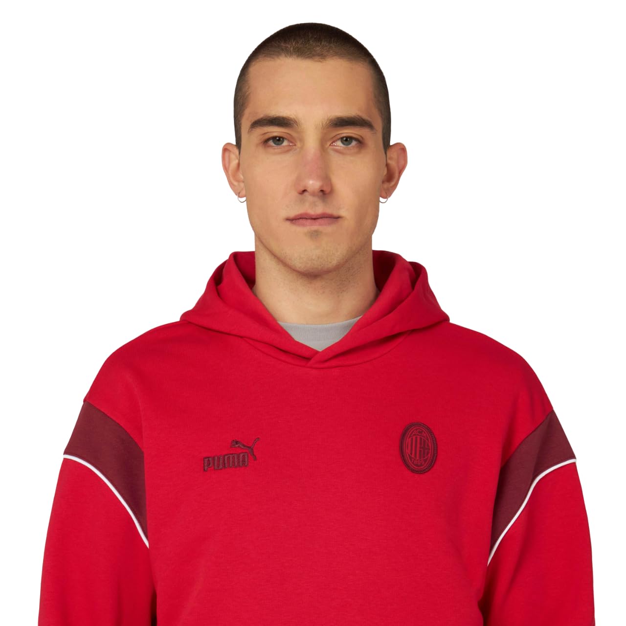 AC Milan Bluza z kapturem FtlbArchive, Czerwony, Dorosły, S
