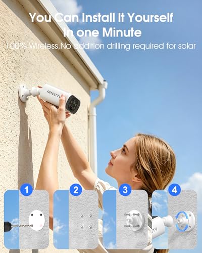 Image of ARCCTV Solar Security Camera Outdoor Wireless with NVR Base Station | 2.5K 4MP HD, 6 Cam Kit, TV Monitor Compatibility, Color Night Vision, 2-Way Audio, Motion Detection, No Monthly Fee, 32GB