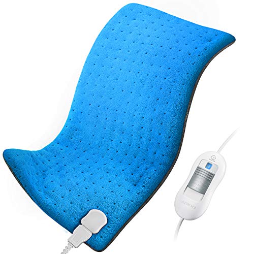 Heating Pad for Back Pain and Cramps Relief ATMOKO XL Electric Heat Pad 12"x25.5" Heat Pads 1.5X Heat Area Upgrade, Auto-Off, Washable, Fast Heating, Moist & Dry Heat Therapy Options