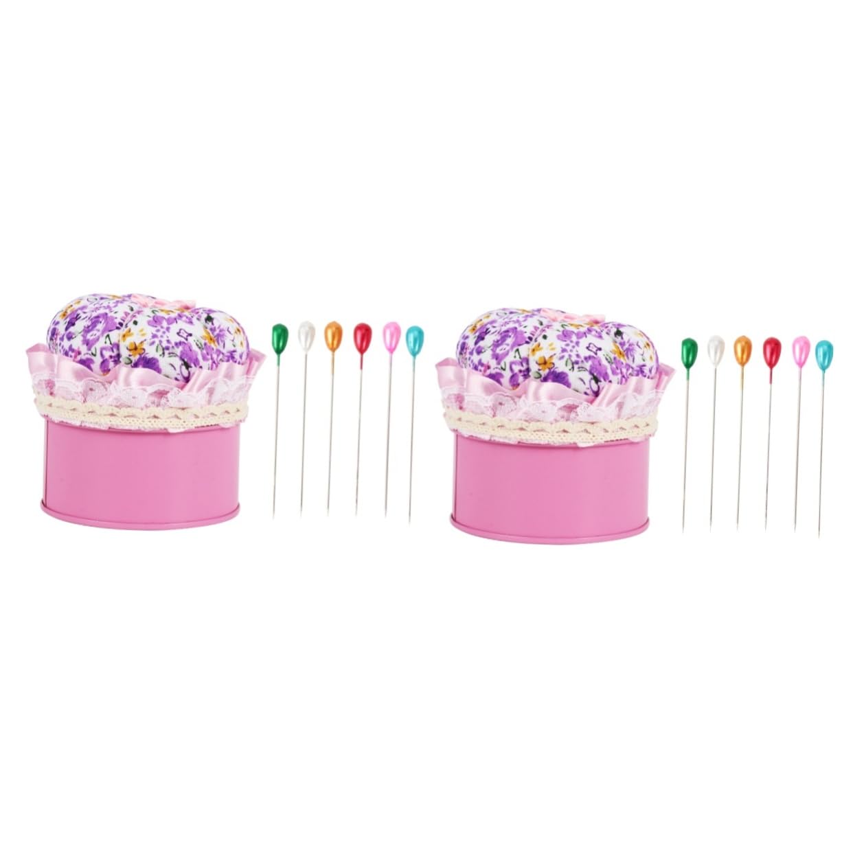 SHINEOFI 2juegos Alfileres De Corsage para Manualidades Joyería y Decoración Floral Conector De Aguja para Ramos y Accesorios De Costura