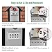 Key Storage Security Lock,V-Resourcing® Wall Mounted Outdoor Combination Lock Box with Emergency Unlock,Password Recovery Design, to Share and Secure Keys for Home,Office,Garage etc