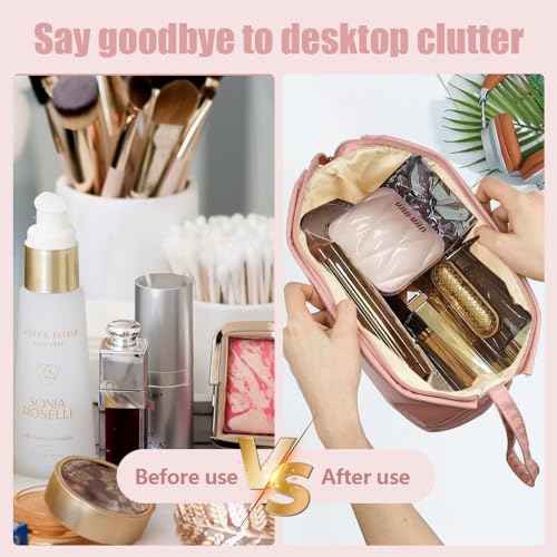 Adertos Trousse De Maquillage Trousse De Toilette Sac A Maquillage Portable Grande Capacite Sac De Maquillage De Voyage Sac A Cosmetiques Sac De Rangement Maquillage Voyage Etanche Pour Hommes Femmes