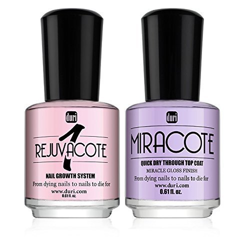 duri Rejuvacote 1, Miracote Nail Growth System Kit, 0.61 fl. Oz.