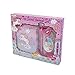 Hot Focus Unicorn Secret Diary with LED Book Light, Invisible Ink Pen and Sticker Set – 6” Journal Notebook with 100 Double Sided Lined Pages for Kids
