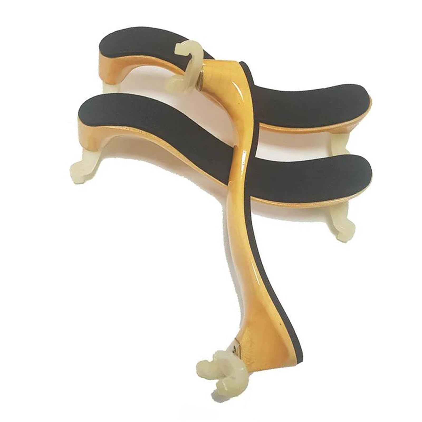 Reposapiés para violín Almohadilla para hombro para violín 4/4 3/4 1/2 1/4 1/8 Madera maciza de arce Ajuste de esponja gruesa(1/2)