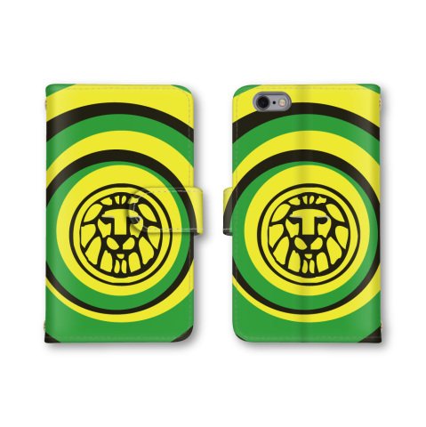 【ノーブランド品】 Xperia XZs 用 602SO 対応 スマホケース 手帳型 スフィンクス イラスト 1番 グリーン イエロー 602SO 対応 ケース