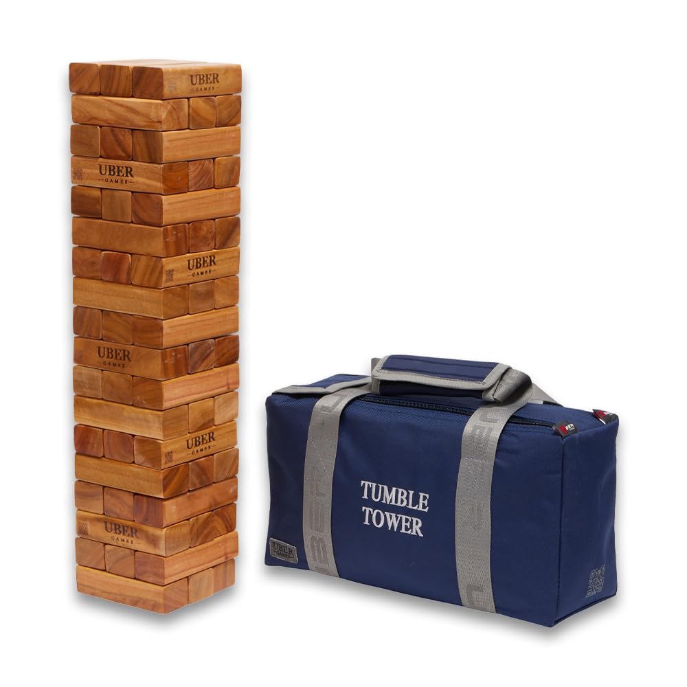 Uber Spiele - Tumble Tower - lakierowane drewno twarde - midi