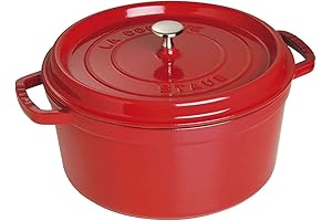 Staub 7-Qt. Round Dutch Oven Color: Cherry