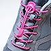 LOCK LACES Reflective (Elastic No Tie Shoelaces) (Vivid Pink)