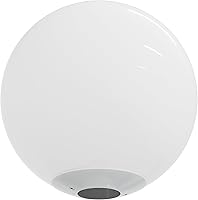 Vista 12 de KastLite Accesorio de iluminación combinado de poste de lámpara Lente acrílica transparente de 16 pulgadas con clips de ala negra Se adapta a