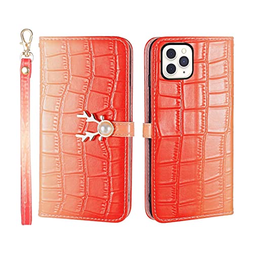 Sanmili iPhone 11 pro ケース 人気 手帳型 携帯カバー カード収納 スタンド機能 鹿の頭の ストラップ付き