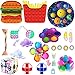 JIERLAY Packs Fidget pas chers, Pack de jouets sensoriels anti-anxiété Push Pop, Stress Relief Fidget Toy Pack Fidget Toy Set pour adultes enfants (Fidget Pack #12)