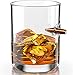 2nd Amendment American Flag - .308 Real Bullet Hand Blown Old Fashioned Whiskey Rocks Glass