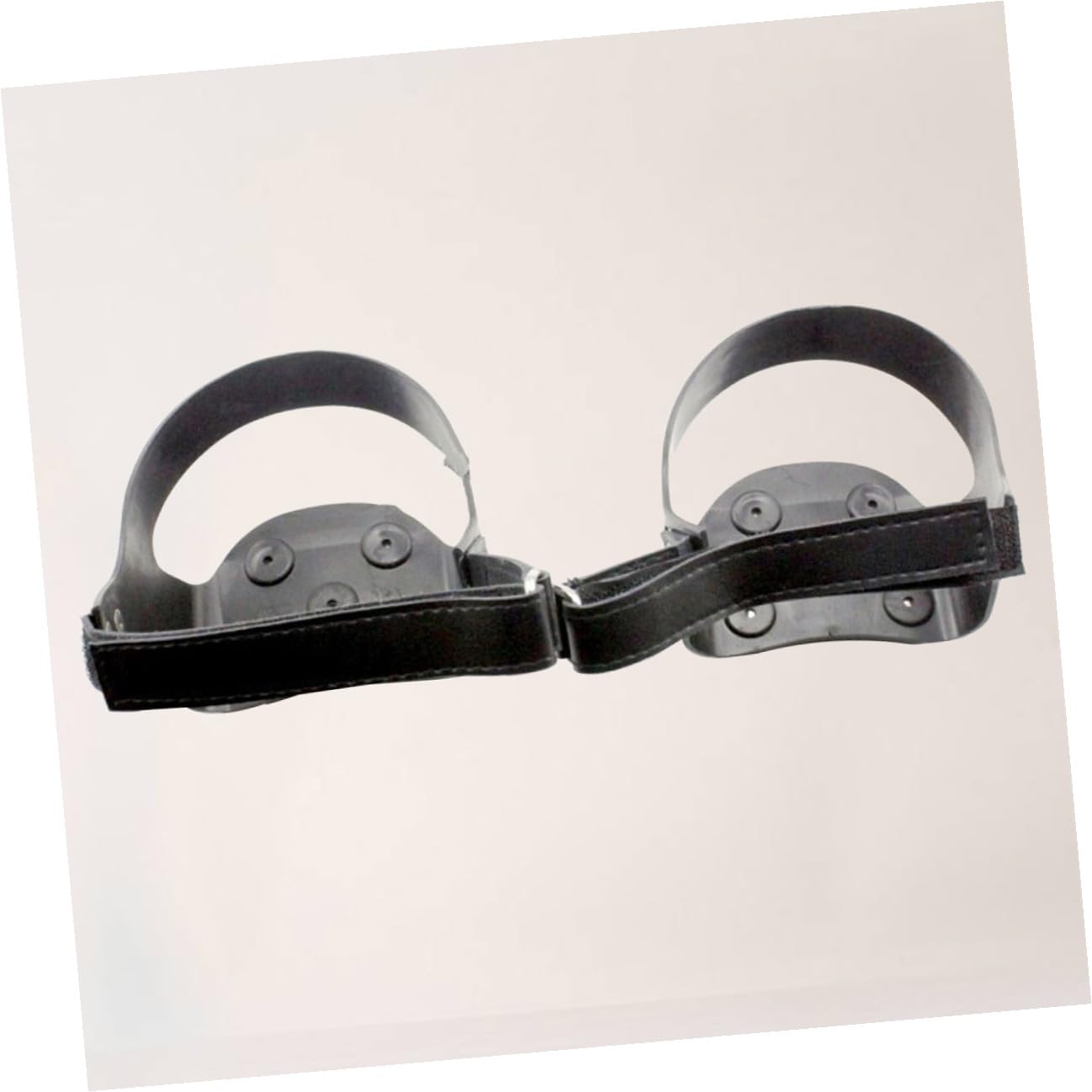 Ramponi da Ghiaccio 4 Denti in Silicone Nero per Calzature | 1 Paio, Striscia Riflettente, Suola a Lunga Durata, Trazione su Ghiaccio e Neve, Uso su Vialetto Stile Casuale