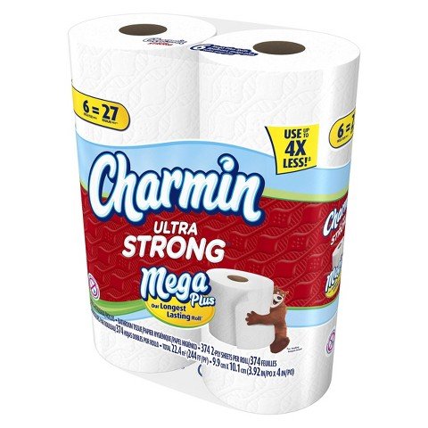 Image of Charmin Ultra Strong Bathroom Tissue 6 Mega Plus Rolls