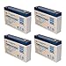 PS-670 - 6V 7Amp SLA Battery PACK OF 4