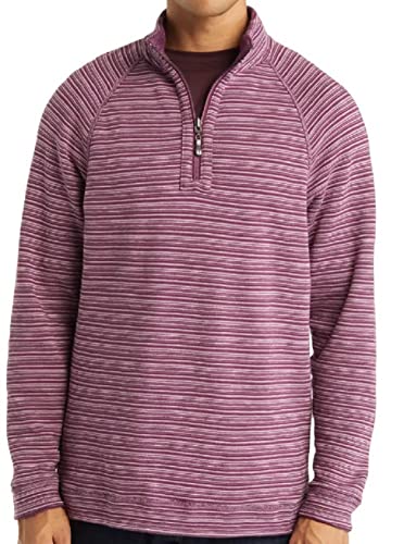 Tommy Bahama Flip Breaker Reversible Half Zip (Color: Sugar Plum, Size XL)