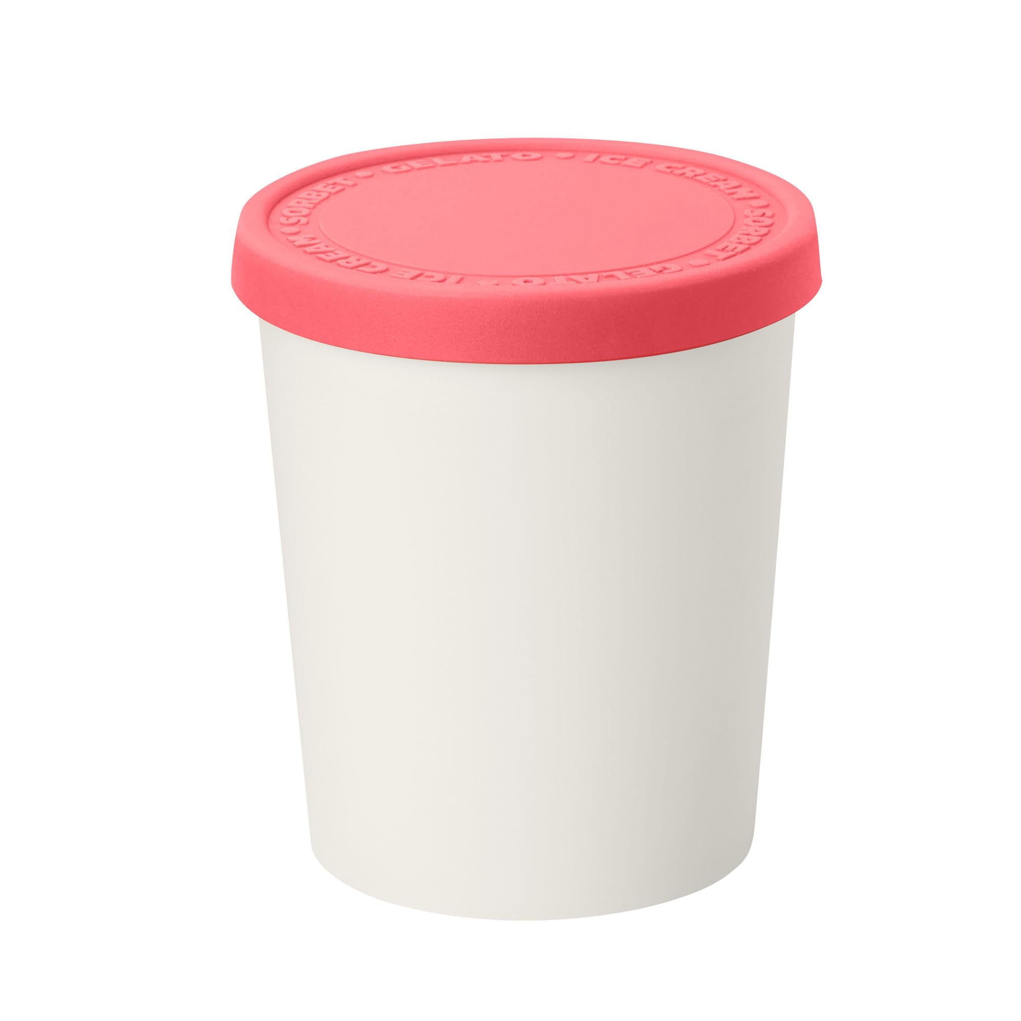 Tovolo Sweet Treat Ice Cream Tub, Flamingo – 1 Quart BPA-Free Freezer Storage Container with Tight-Fitting Silicone Lid, Dishwasher Safe