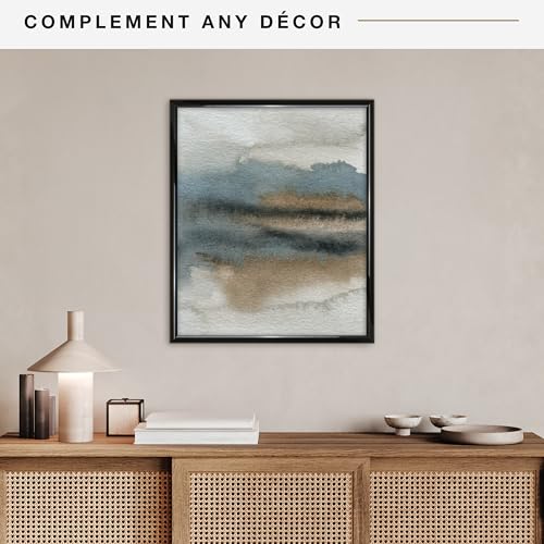 Image of MCS Trendsetter 20x24 Poster Frame Black High-Gloss, Vertical & Horizontal Wall Hanging Large Picture Frame for Photos, Posters & Art Prints (1-Pack)