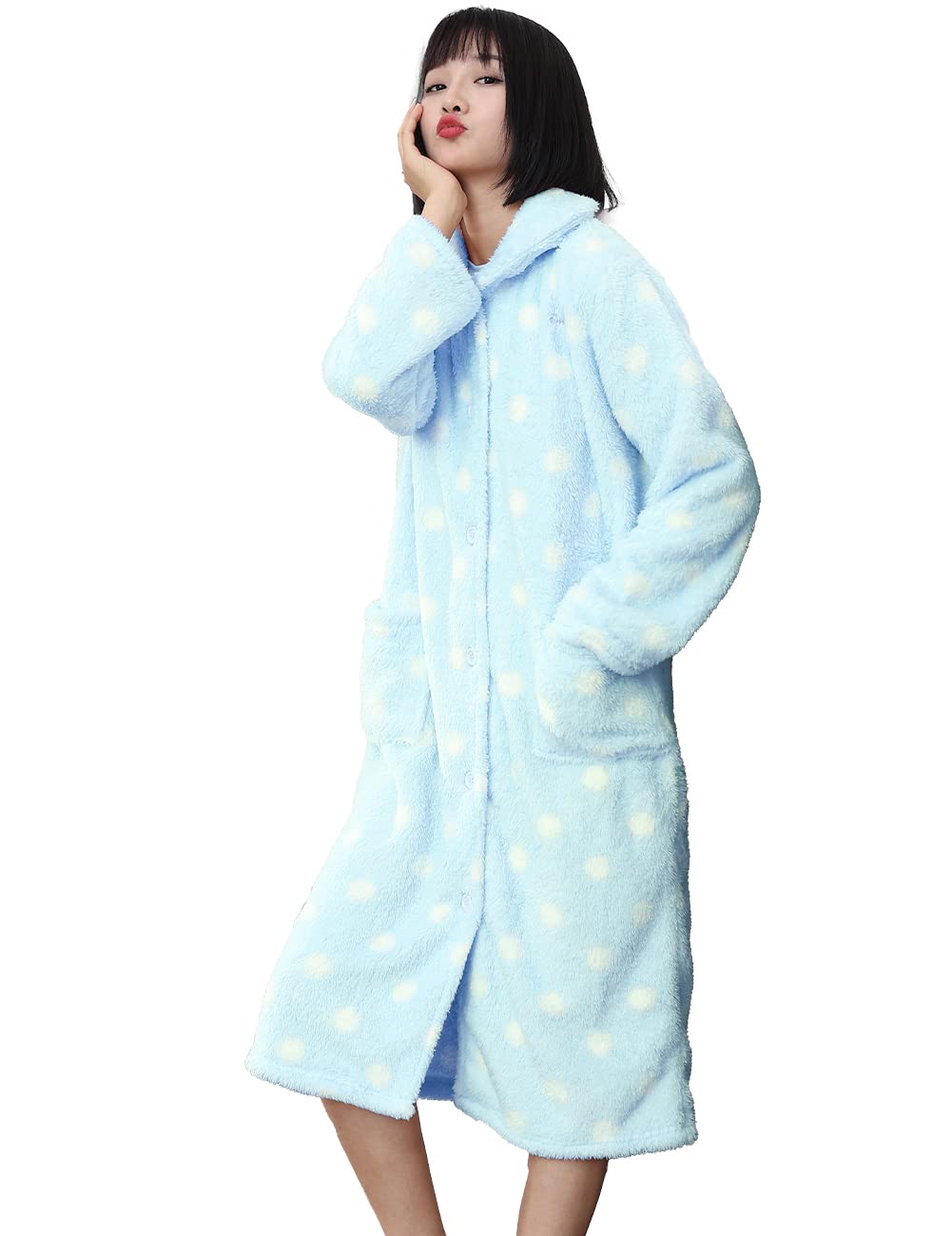 Bathrobe, Women's Gown, Terry Cloth, Microfiber, Bathrobe, Loungewear, Pajamas, Mom, Quick Drying, Spring, Winter, Bathrobe X-Large blue 1