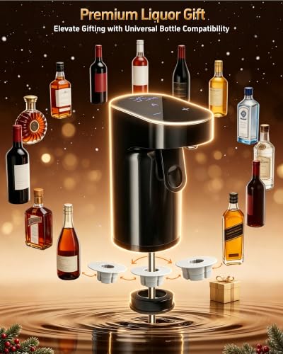 Electric Whisky Dispenser,Wine Aerator,Liquor Decanter,Alcohol Pourer-Black - image 7