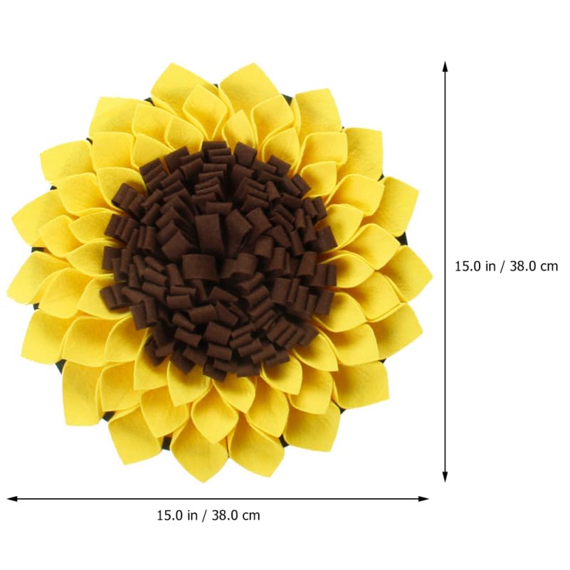 BESPORTBLE Dog Slow Eat Pad Snuffle Mat for Dogs Large Non Slip Feeding Mat Pet Foraging Interactive Training Puzzle 15 Inch - Image 3