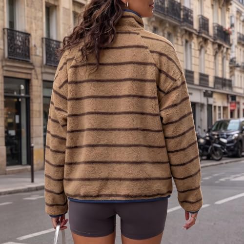 moolBeko Womens Fleece Sweatshirt Quarter Zip Pullover Winter Warm Coats - image 3