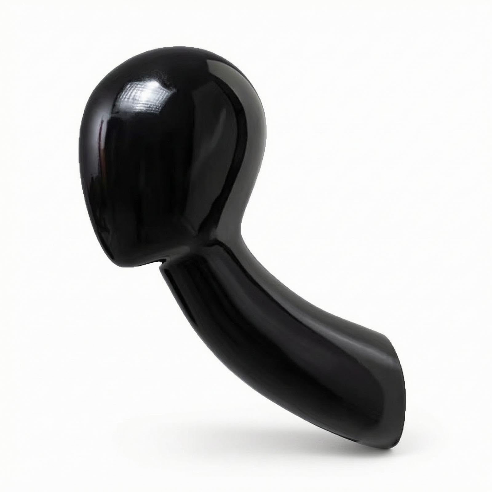 Wall Mounted Mannequin Head Fiberglass Mannequin Head with Wall Mount Glossy Black Hairpiece Display Holder for Salons, Retailers, Retail Stores-image-49