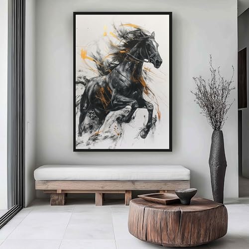 Affiches de chevaux noirs pour insuffler la liberté chez soi
