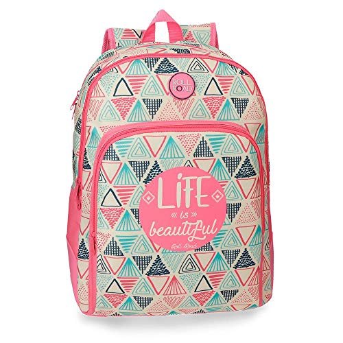 ROLL ROAD Life Mochila doble compartimento  44 cm  adaptable