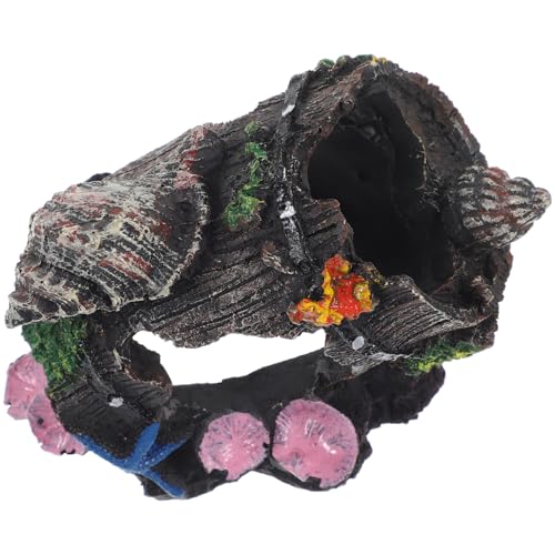 Gadpiparty 水族館の装飾 砂 空気 魚 洞窟 ーナー フィーダ エビの生息地 水槽の装飾 水槽クラフト 水族館のエビの隠れ家 水槽のエビの隠れ家 水中装飾 樹脂