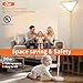 haultop Corner Light with Switch, Ceiling Corner Lights for Living Room, Plug in Ceiling Light for Dark Area, Lamp for Bedroom, Kids Room, Triangle Shape, White Acrylic (1 Pack)