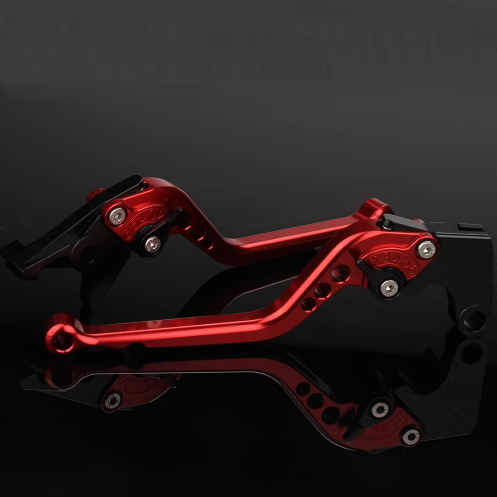 Naojino Brake Clutch Levers for CBF500 for CBF600 for CBF600N for CBF600S 2004 2005 2006 Motorcycle Adjustable Brake Clutch Lever Handlebar Levers Handle(Red)