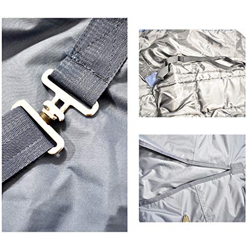 Winter Turnout Rugs for Horses Medium Weight Thicken Cotton Soft Comfortable Windproof Waterproof Ripstor Stable Horsewear Supplies (Color : Blue Size : 160cm) (Blue 125cm) - Afbeelding 7