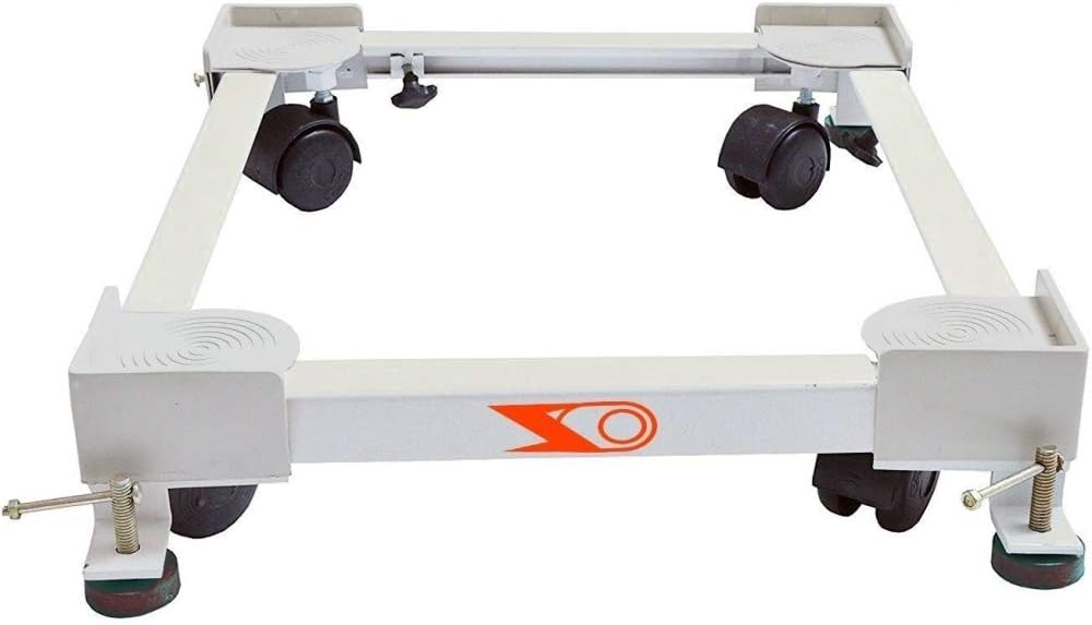 Dazzelon Multi-Functional Movable Adjustable Base Swivel Wheels Trolley Stand For Top Load Washing Machine