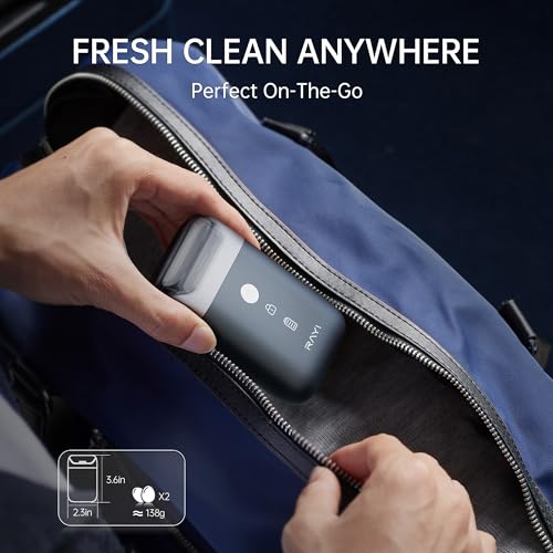 Image of Portable Electric Razor for Men with 8,000 RPM Dual Floating Blade, 1H Charge for 60 Days, Type-C, IPX7 & Anti Pinch, Design for Daily /Travel Use, Electric Foil Shavers for Face, Black