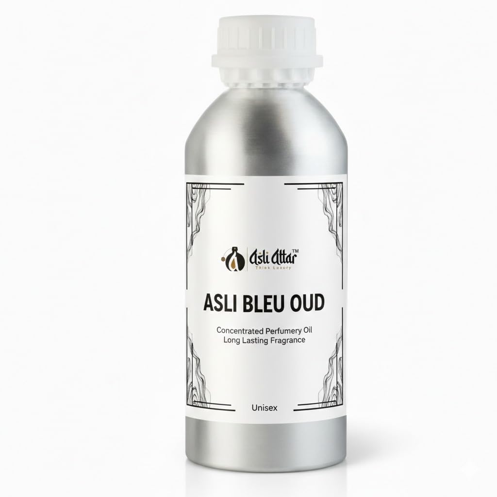 ASLI BLEU OUD Concentrated Perfume Oil | Long Lasting Non Alcoholic Attar for Men & Women | Oud Aquatic Spicy Fragrance (100ml)-image-22